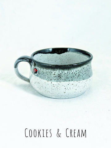 Large Coffee Mug Pottery Soup Mug Stoneware Coffee Mug, Teal Blue